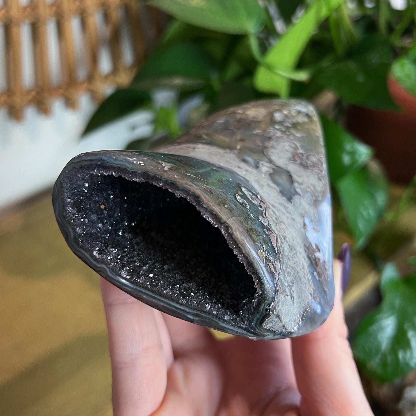 Black Galaxy Amethyst Cave