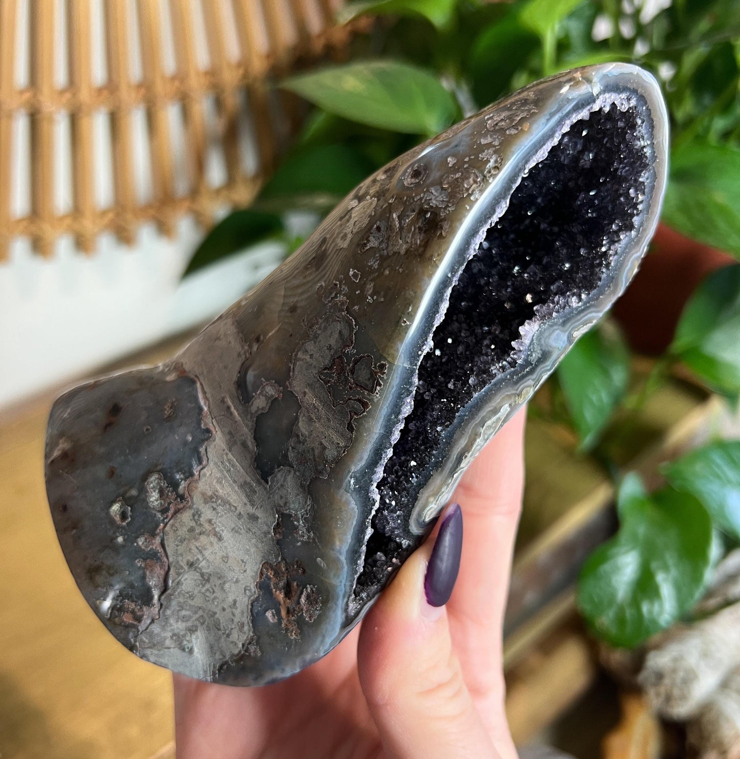 Black Galaxy Amethyst Cave