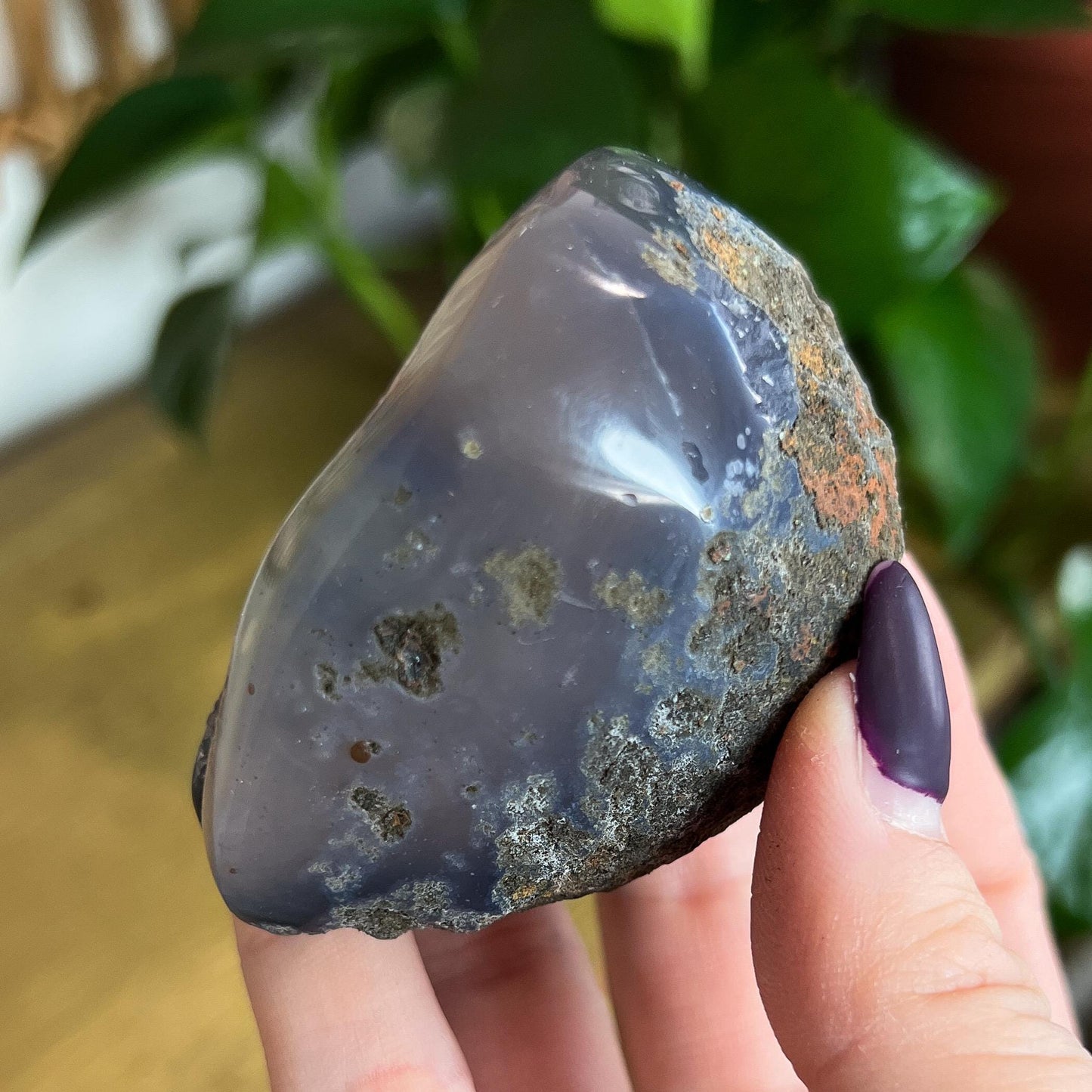 Druzy Amethyst Agate Cave: Crystal from Uruguay, Grounding Cleansing Stone