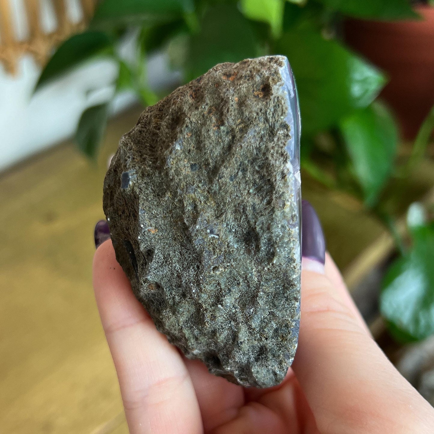 Druzy Amethyst Agate Cave: Crystal from Uruguay, Grounding Cleansing Stone