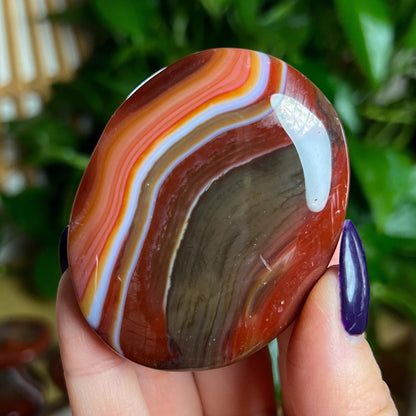 Red Sardonyx Palm Stones