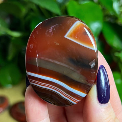 Red Sardonyx Palm Stones