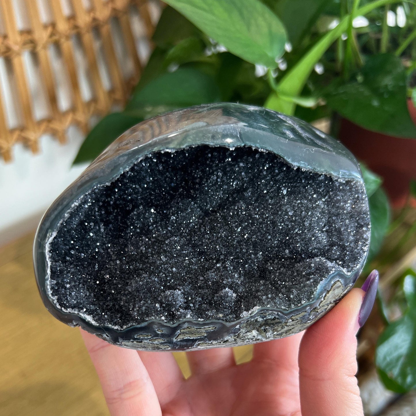 Black Galaxy Amethyst Cave