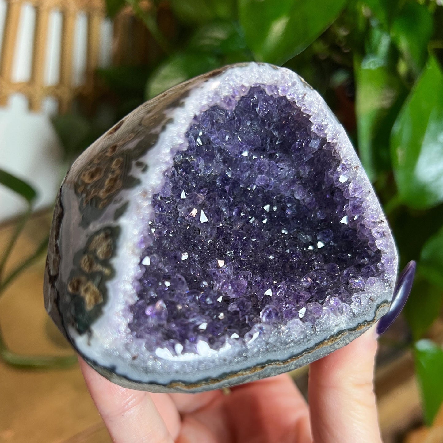 Druzy Amethyst Agate Cave
