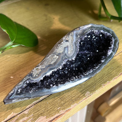 Black Galaxy Amethyst Geode Cave