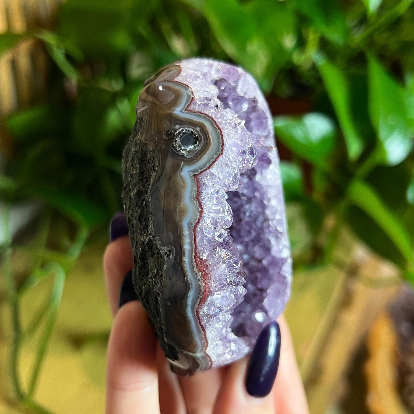 Druzy Amethyst Agate Cave
