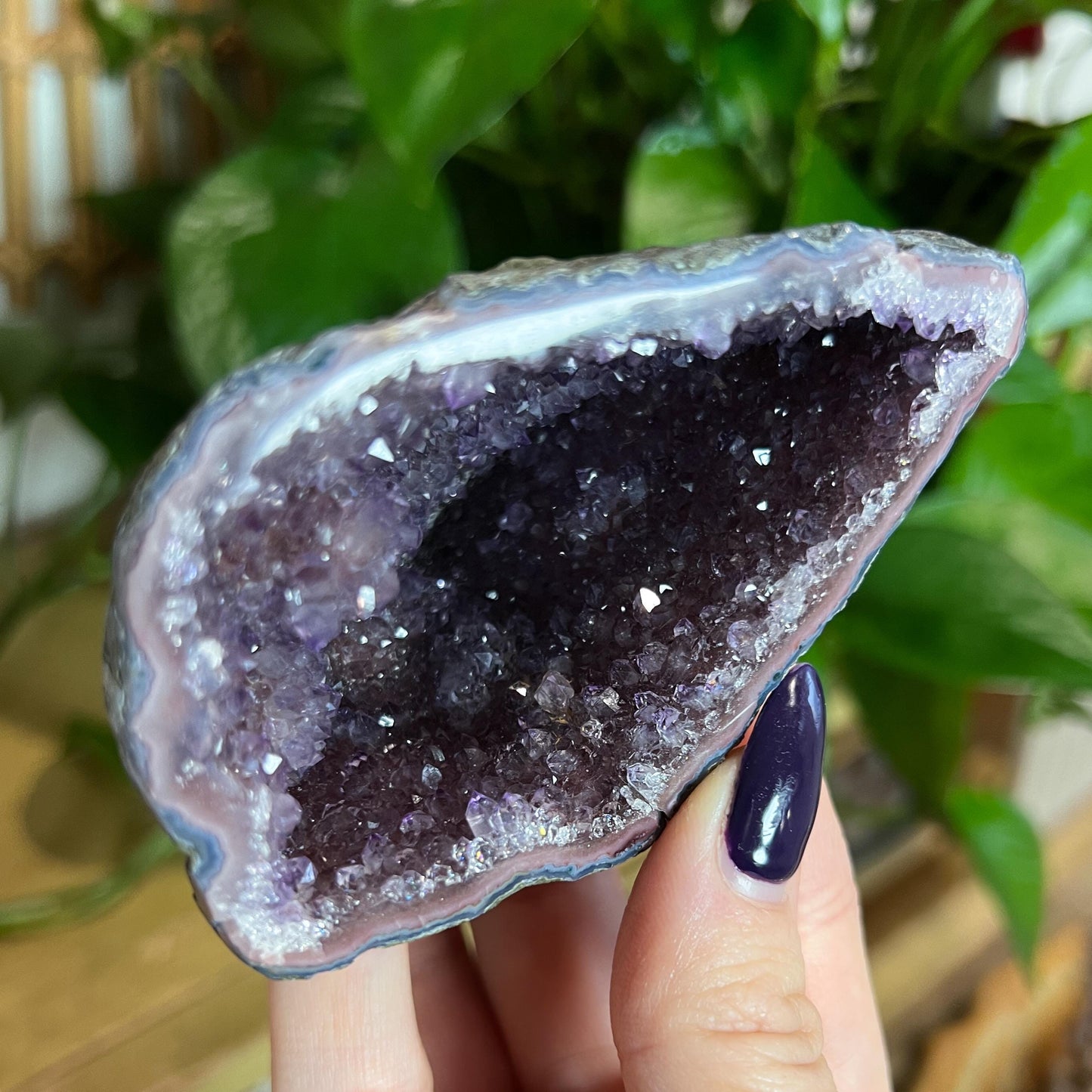 Druzy Amethyst Agate Cave
