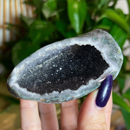 Gray Amethyst Geode Cave