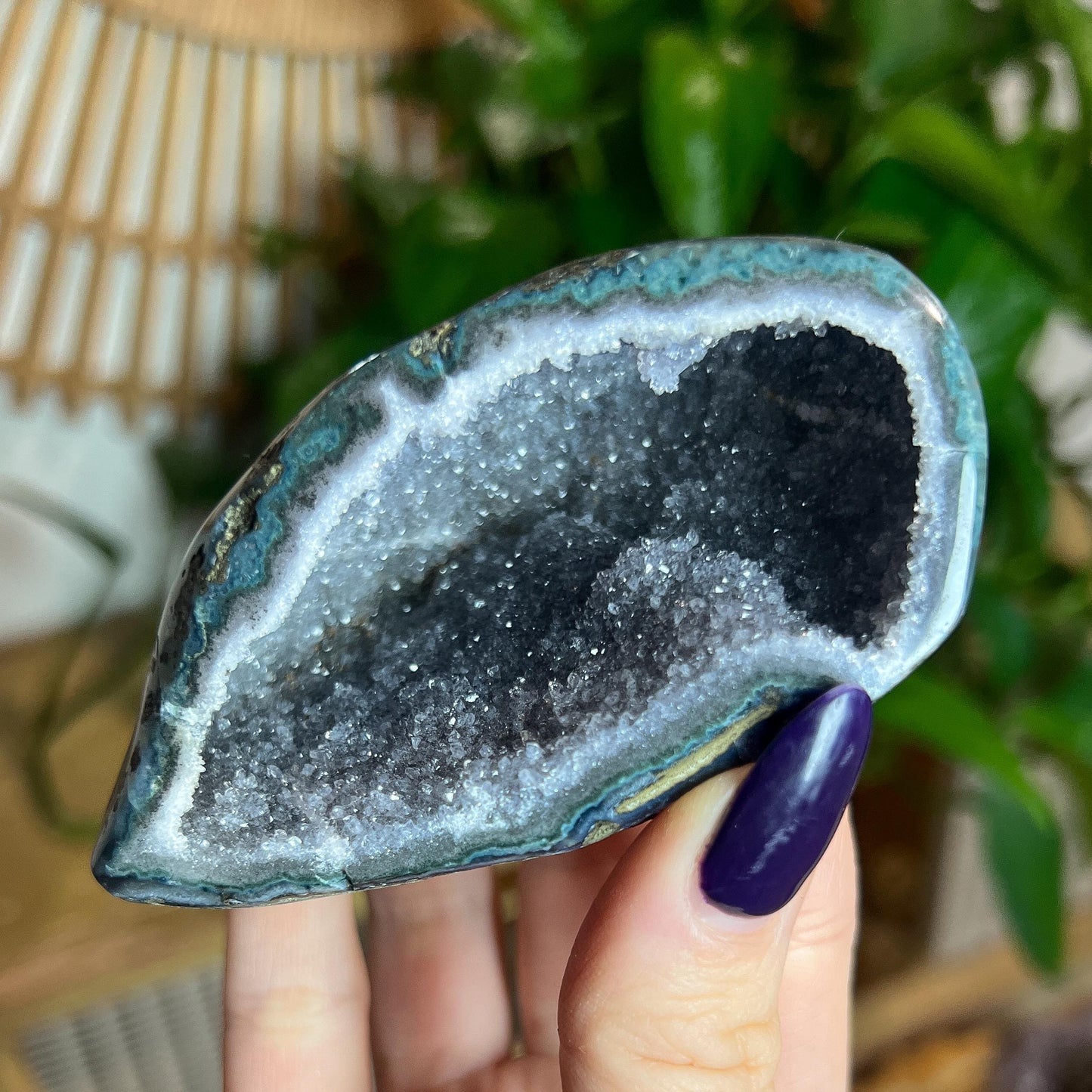 Gray Amethyst Geode Cave
