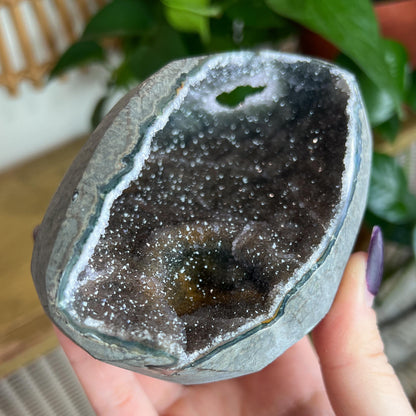 Rainbow Amethyst Geode Cave