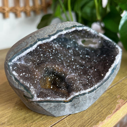 Rainbow Amethyst Geode Cave