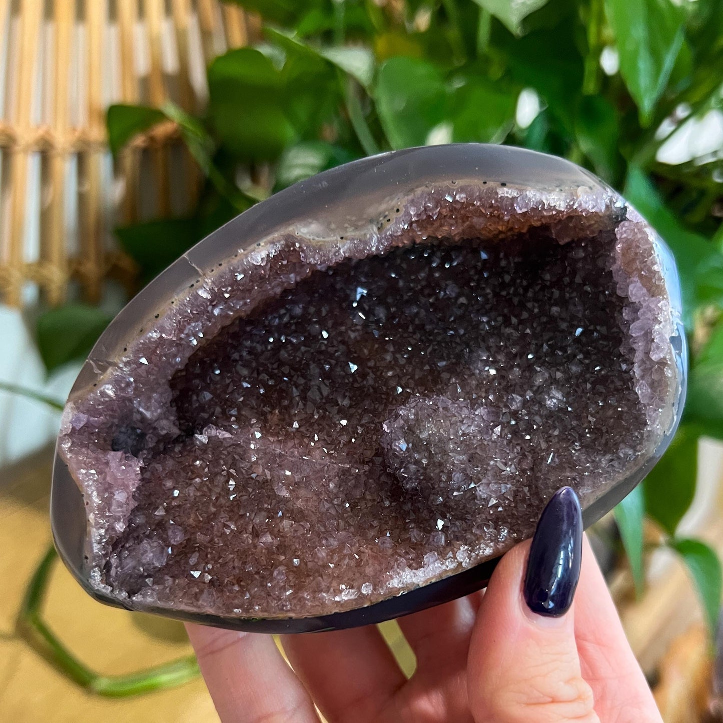 Druzy Amethyst Agate Cave