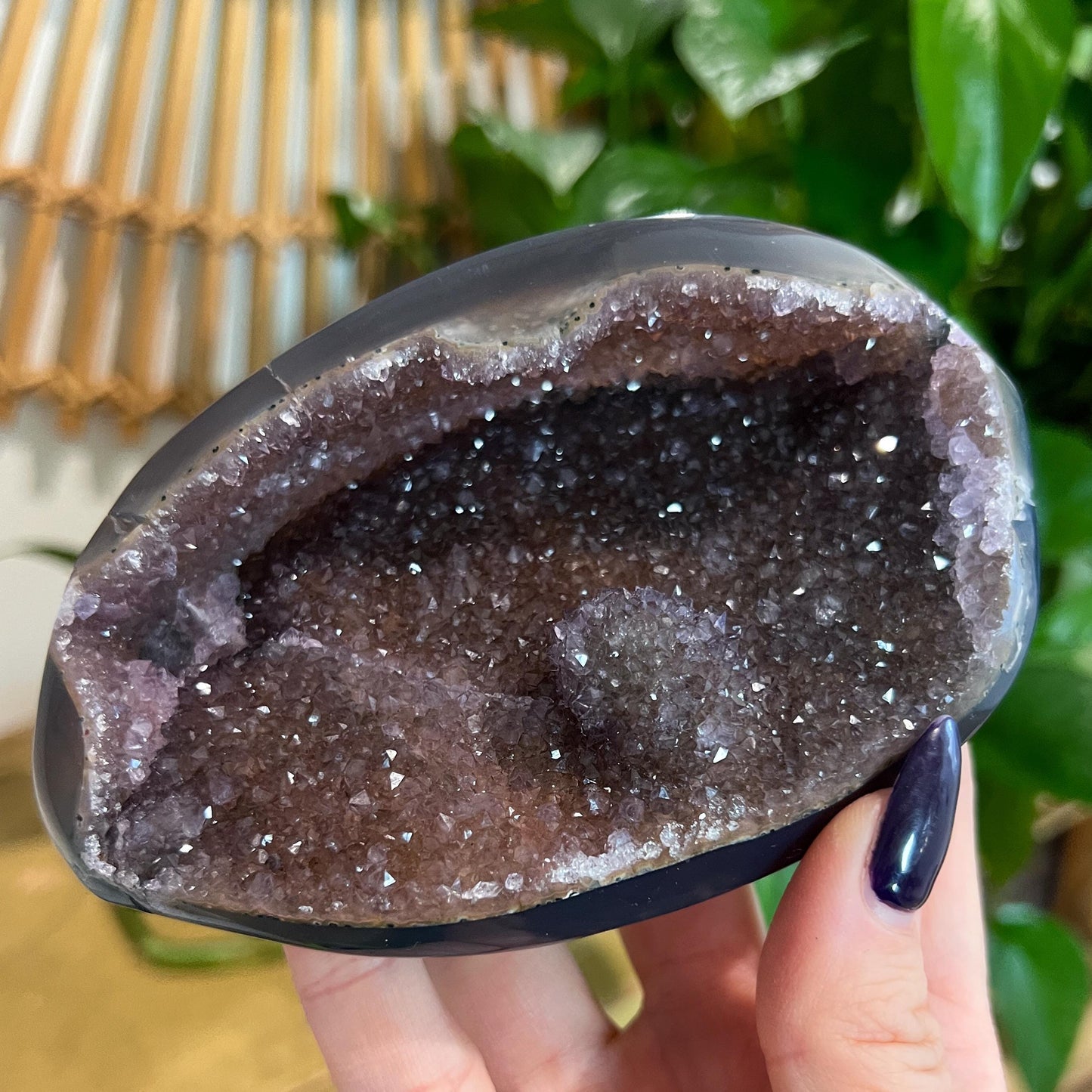 Druzy Amethyst Agate Cave