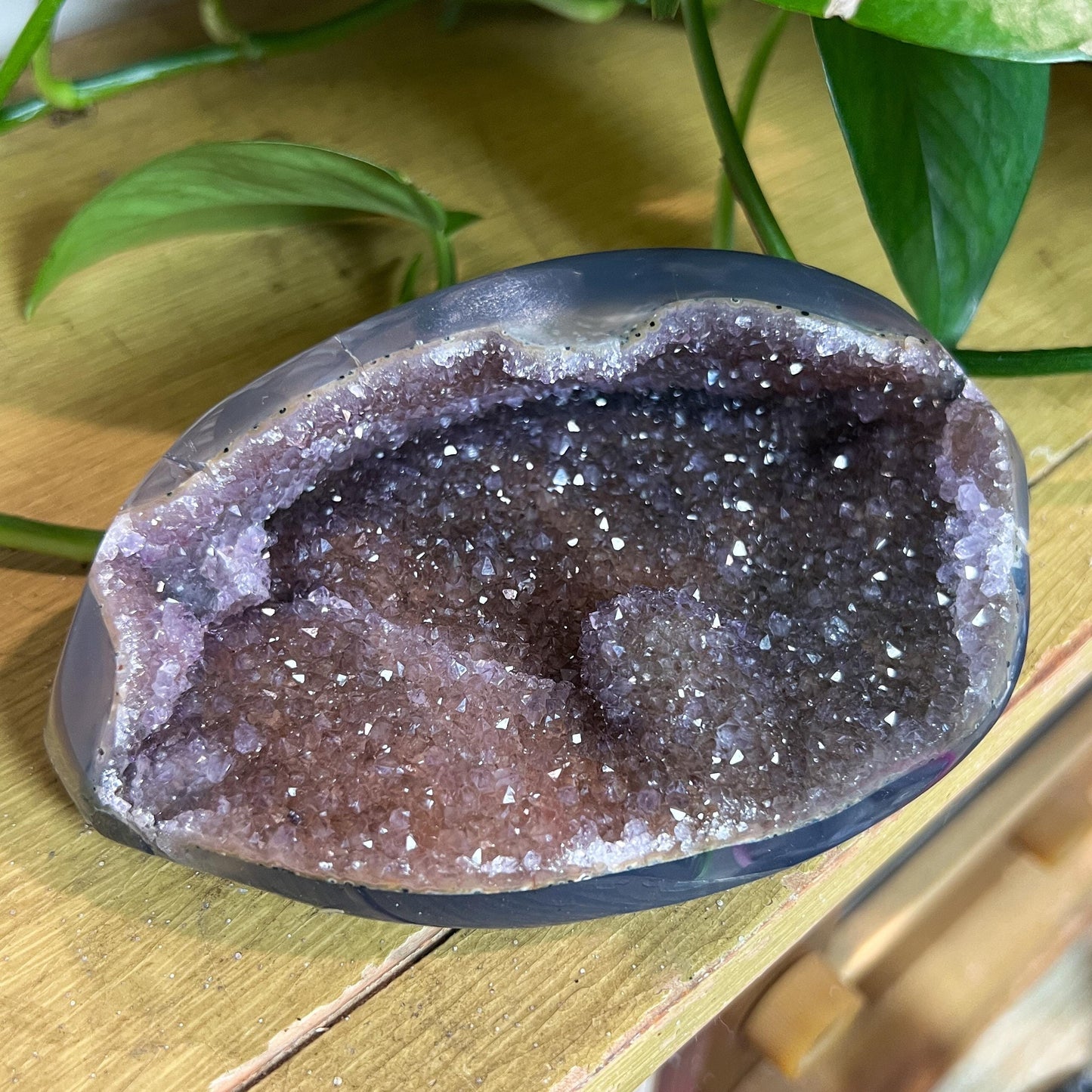 Druzy Amethyst Agate Cave
