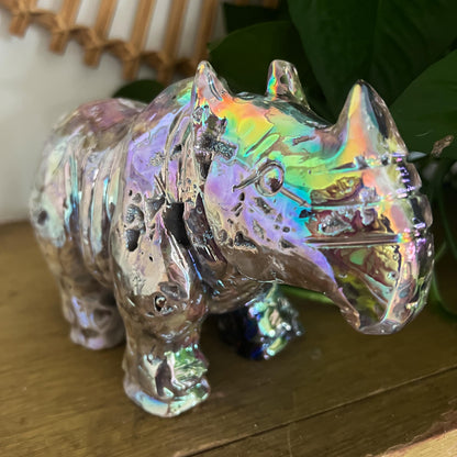 Rainbow Aura Rhino