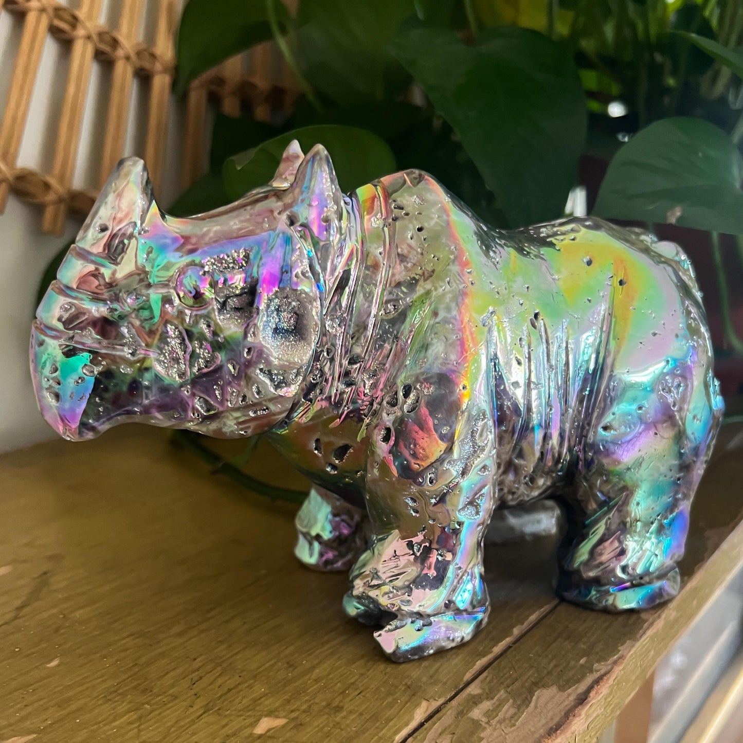 Rainbow Aura Rhino
