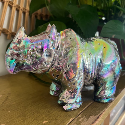Rainbow Aura Rhino