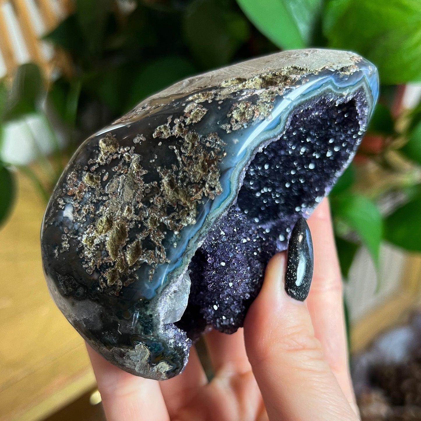 Druzy Amethyst Agate Cave