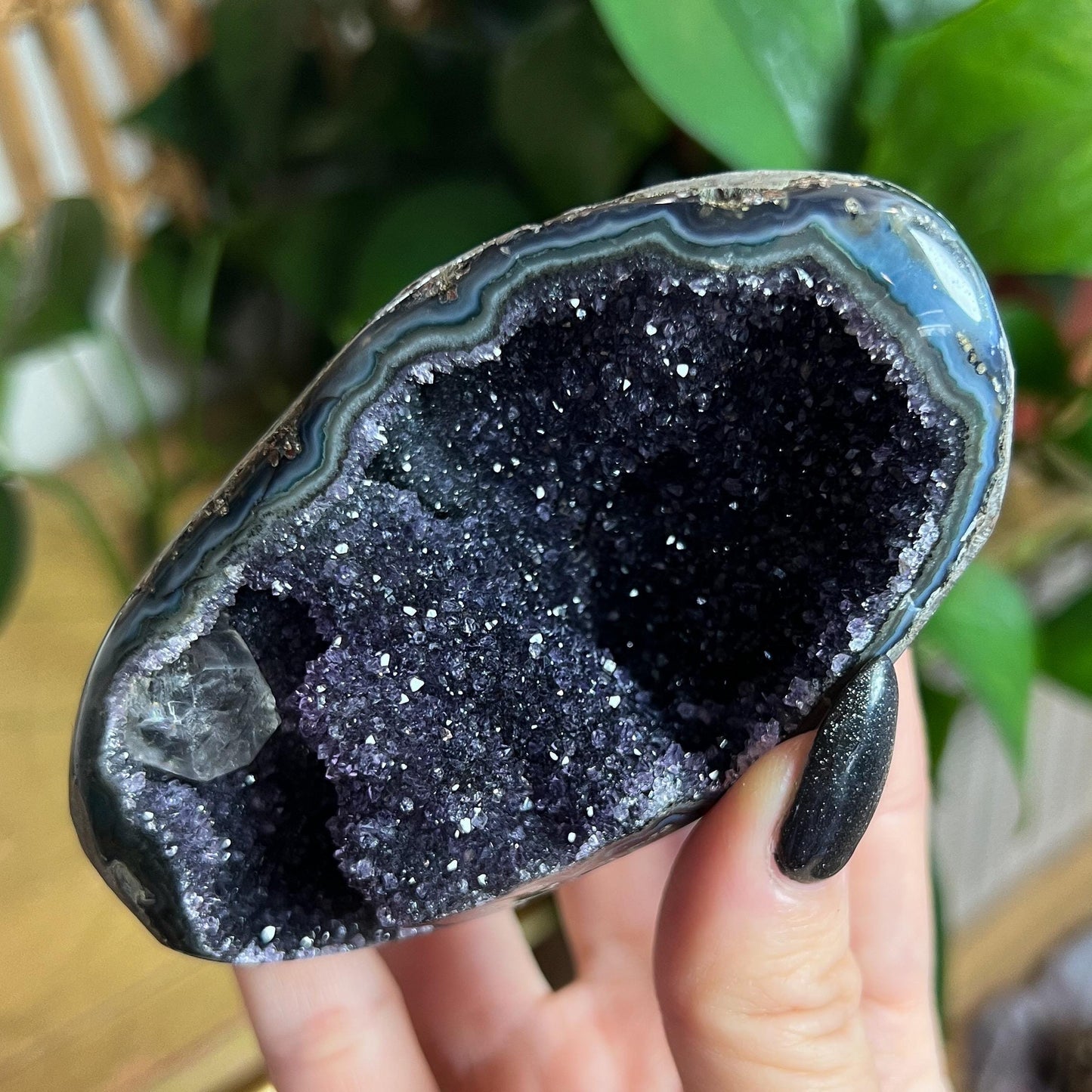 Druzy Amethyst Agate Cave