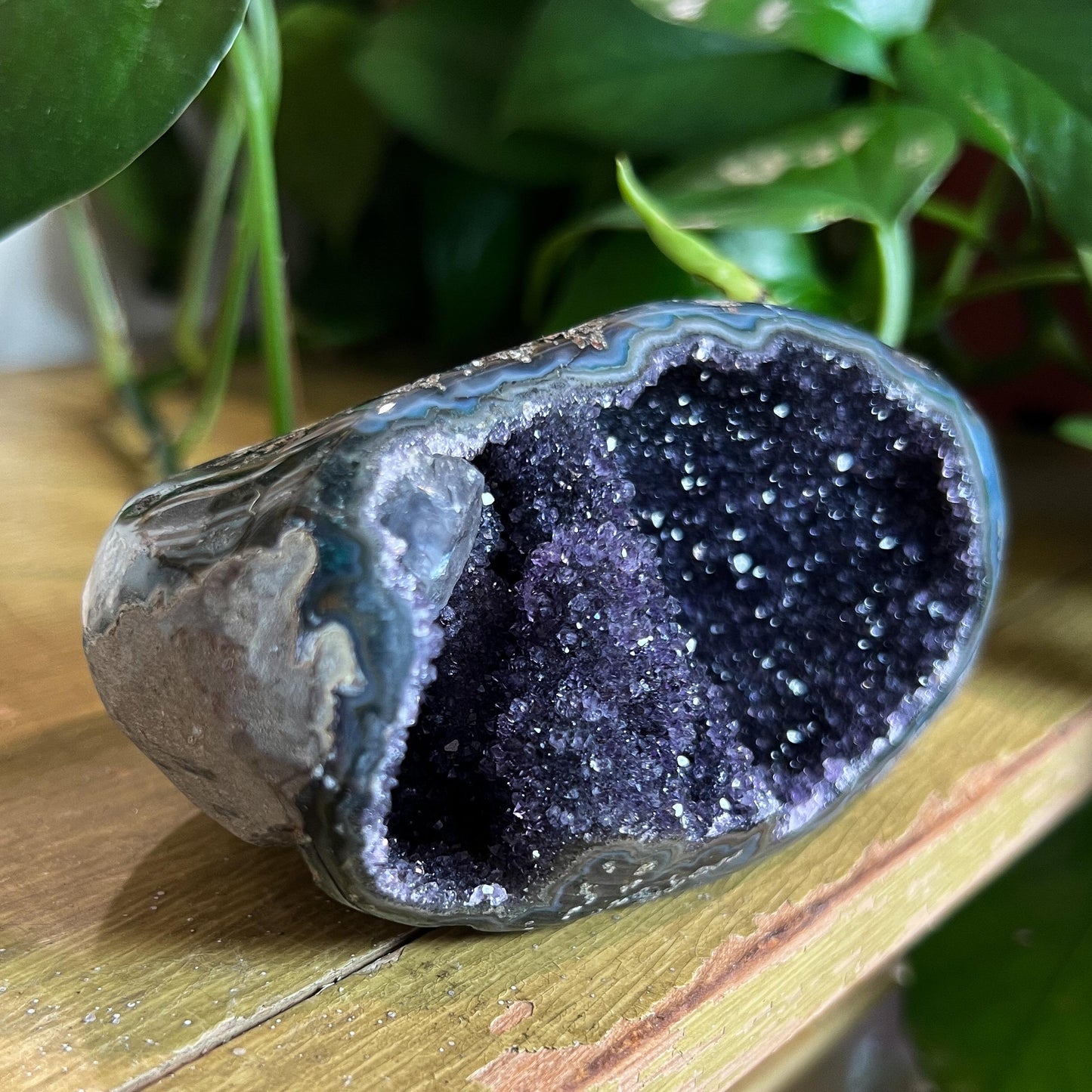 Druzy Amethyst Agate Cave