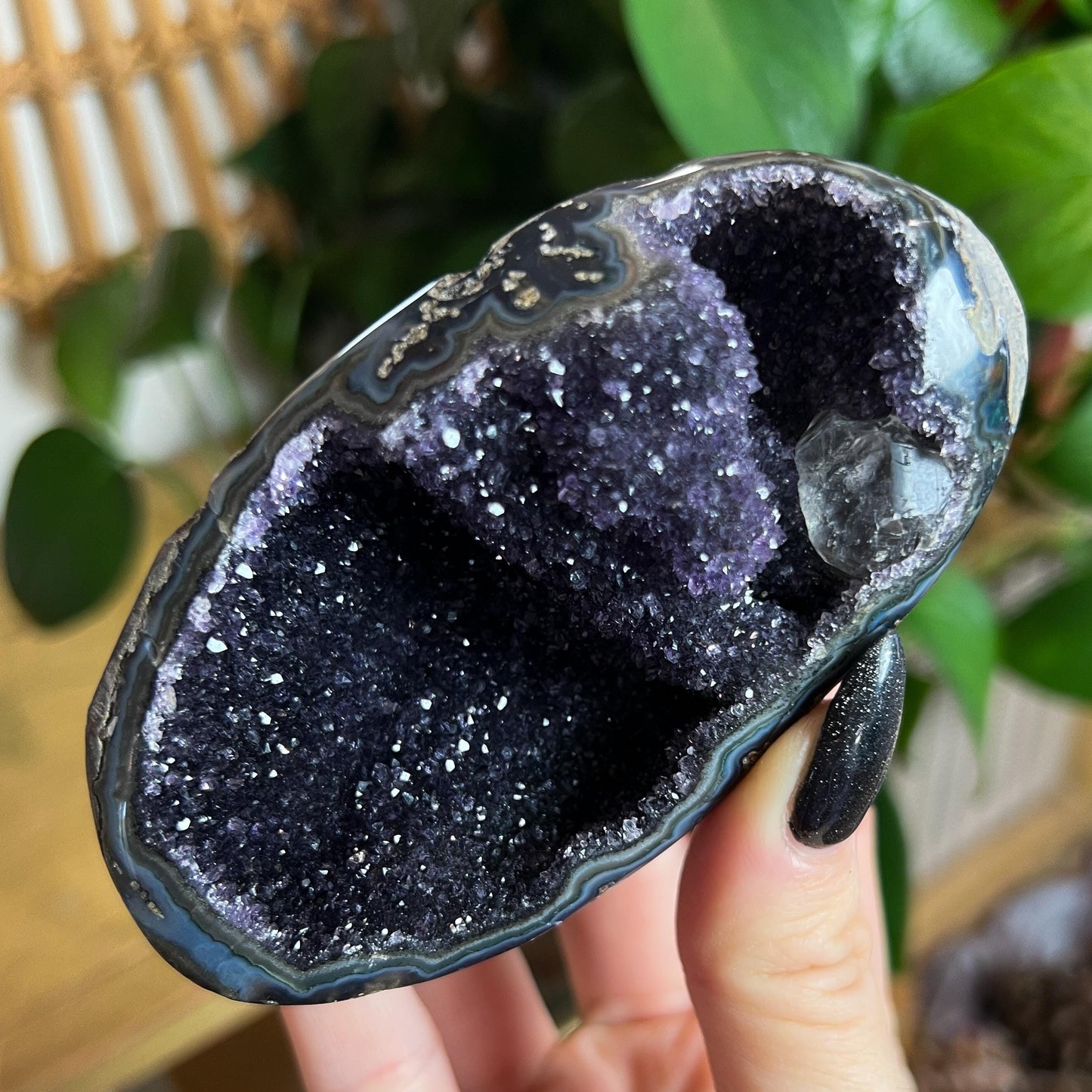 Druzy Amethyst Agate Cave