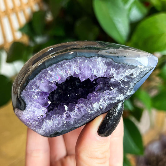 Druzy Amethyst Agate Cave