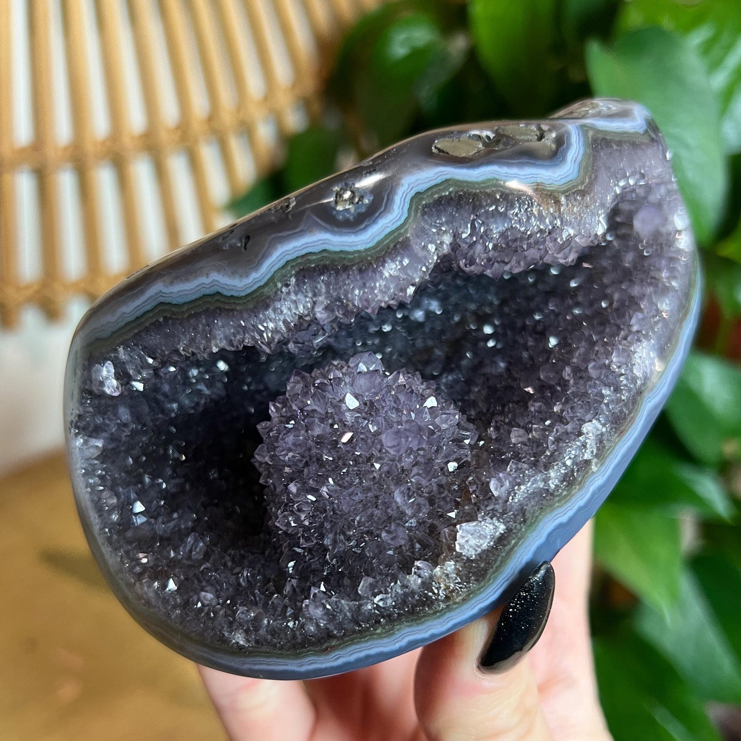 Druzy Amethyst Agate Cave