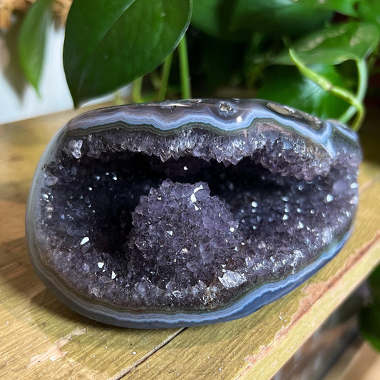 Druzy Amethyst Agate Cave