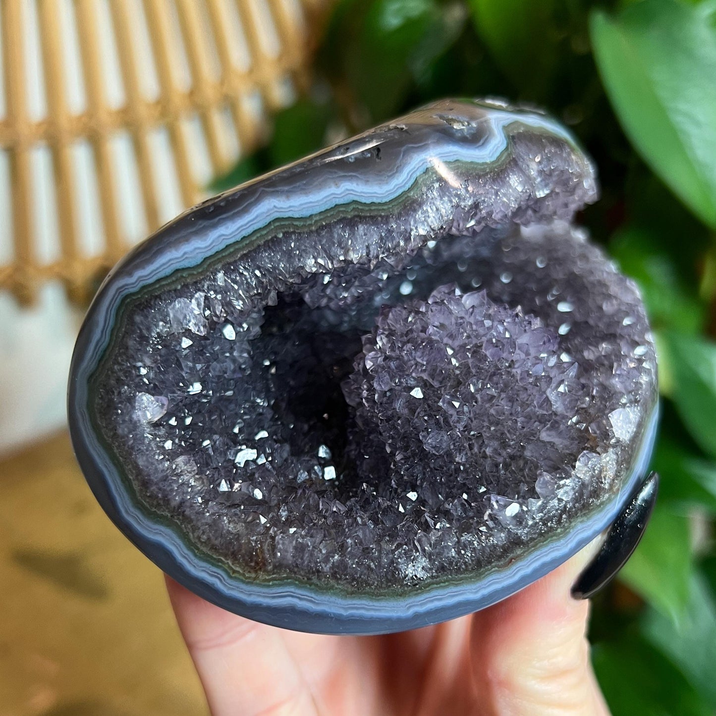 Druzy Amethyst Agate Cave