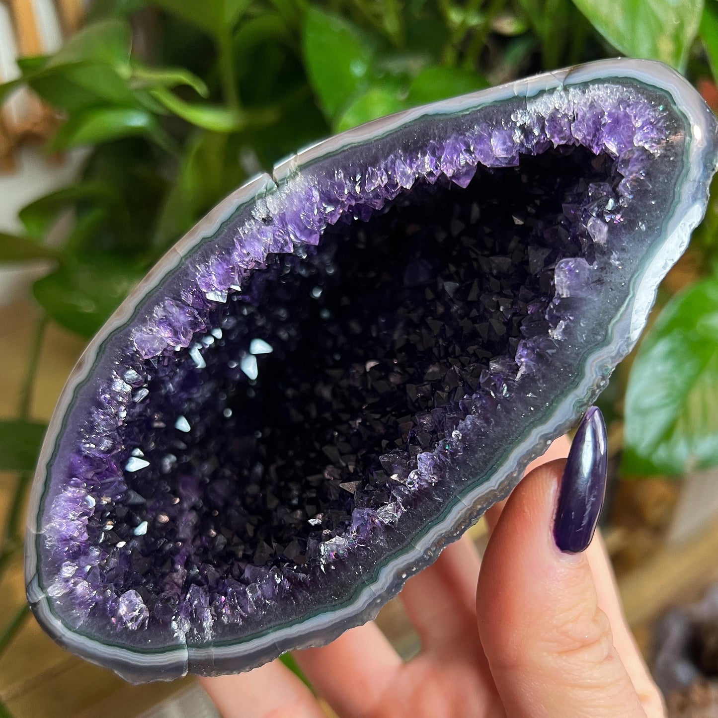 Druzy Amethyst Agate Cave