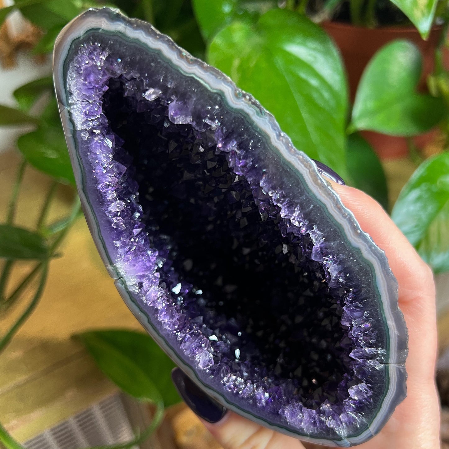 Druzy Amethyst Agate Cave
