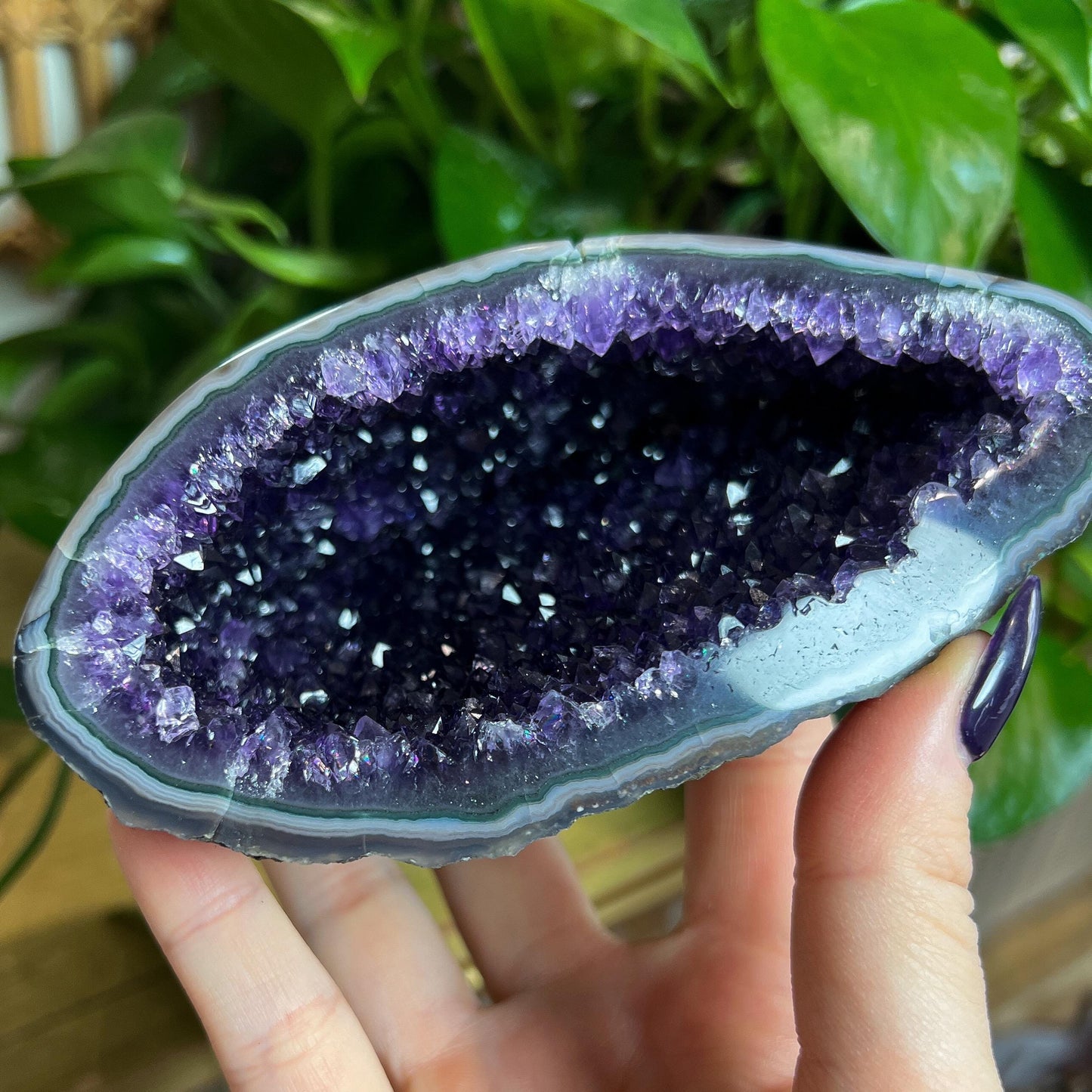 Druzy Amethyst Agate Cave