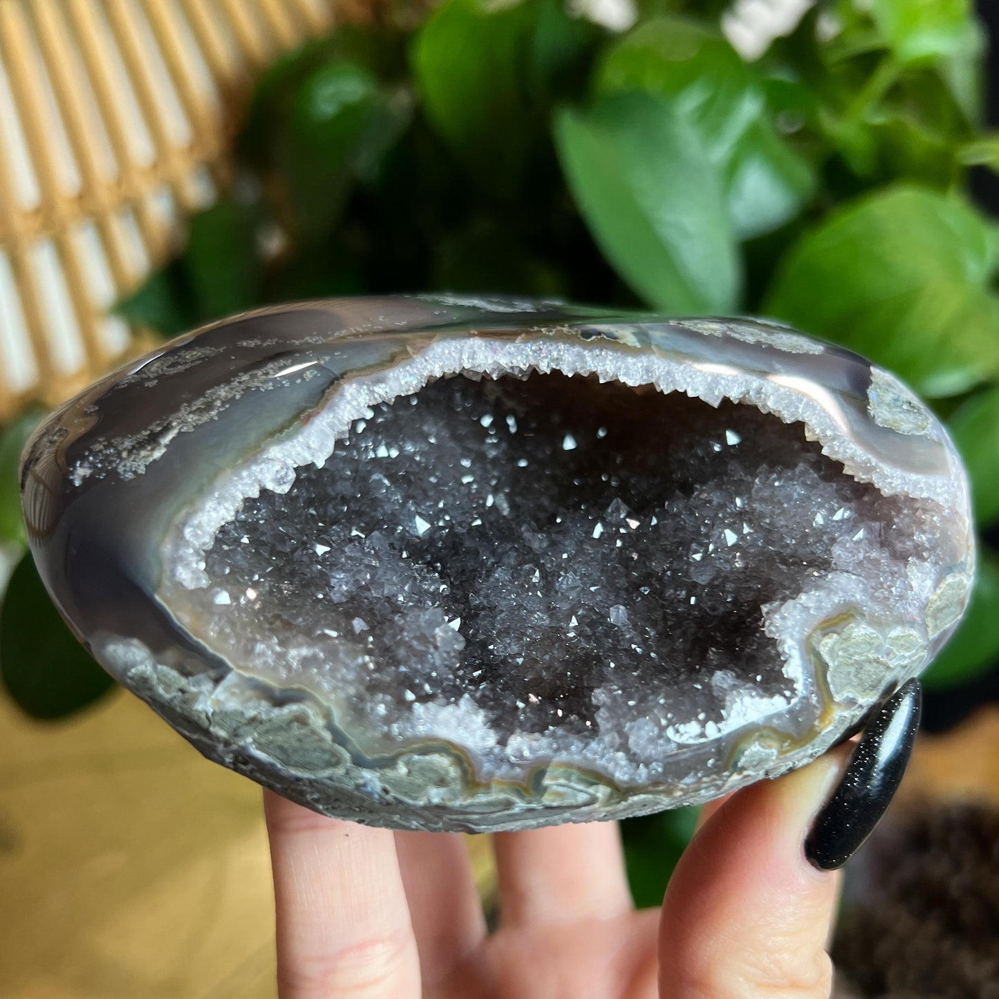 Druzy Amethyst Agate Cave
