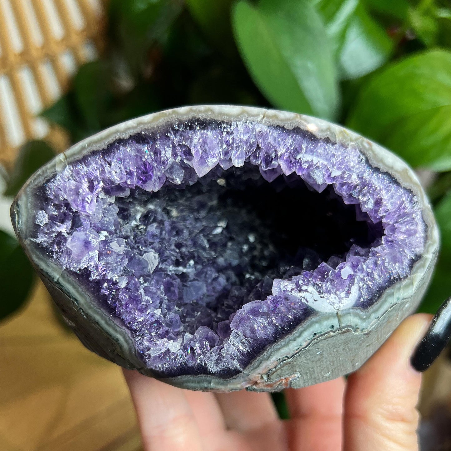 Amethyst Pink Jasper Cave