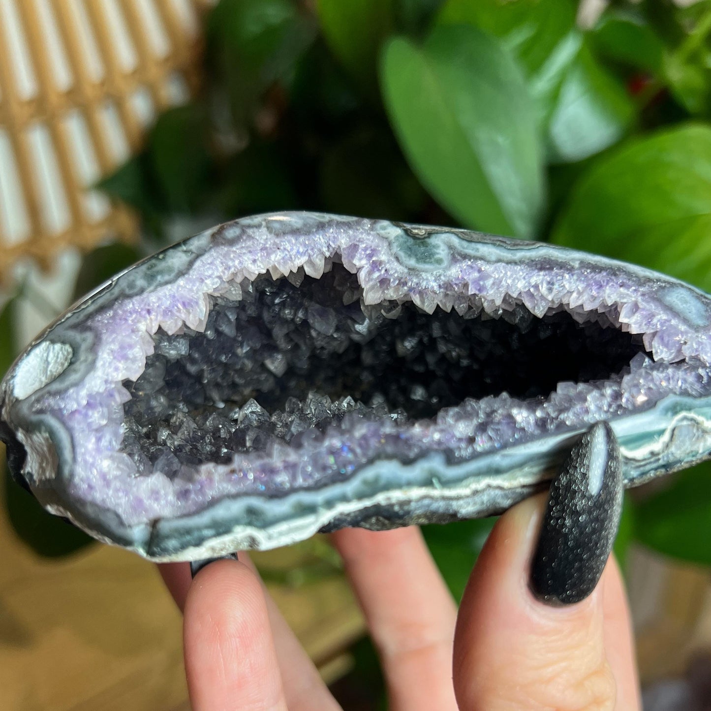 Druzy Amethyst Agate Cave