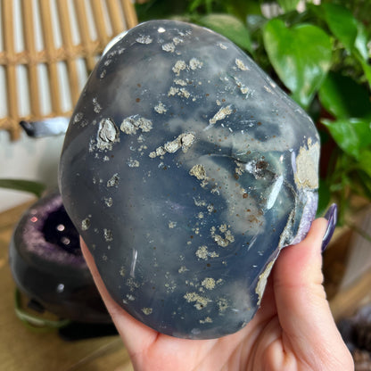 Druzy Amethyst Geode Pair