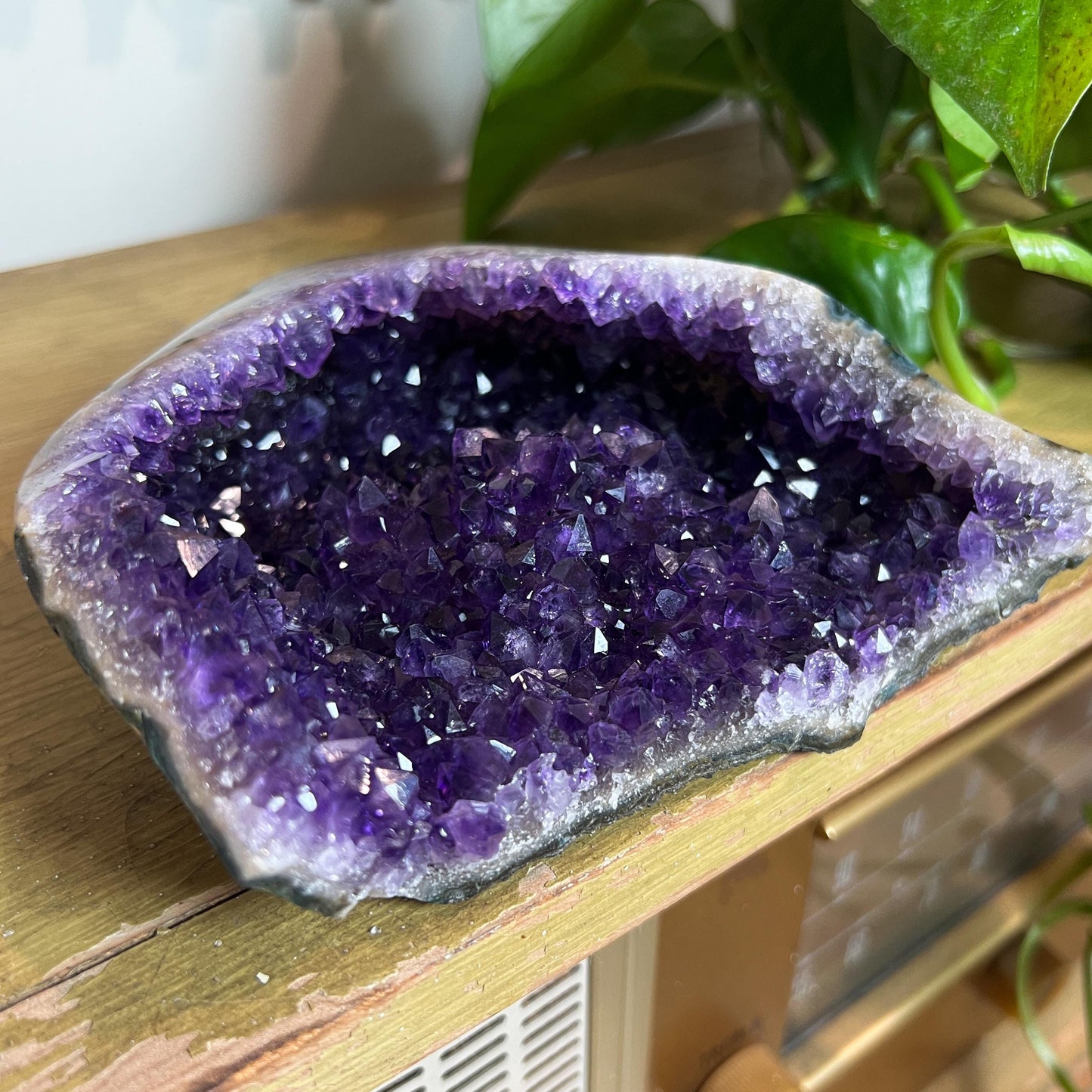 Standing Amethyst Agate Cluster