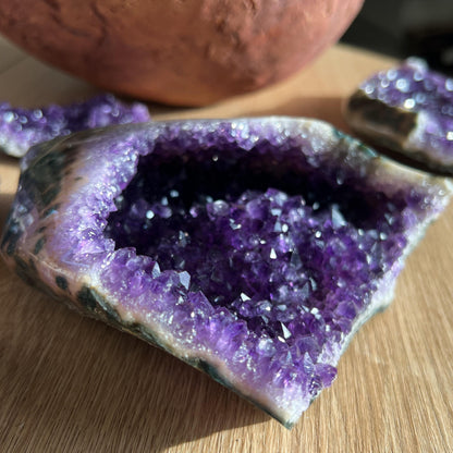 Standing Amethyst Agate Cluster