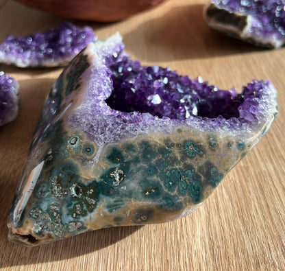 Standing Amethyst Agate Cluster