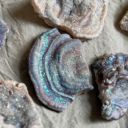 Rainbow Aura Druzy Chalcedony