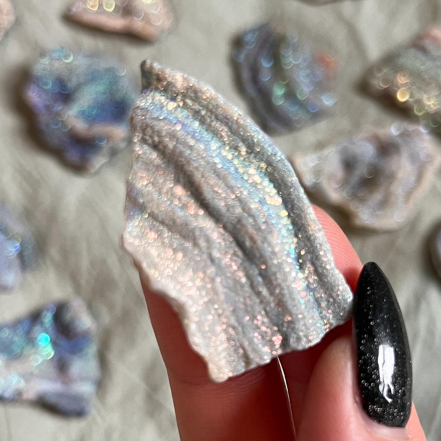 Rainbow Aura Druzy Chalcedony