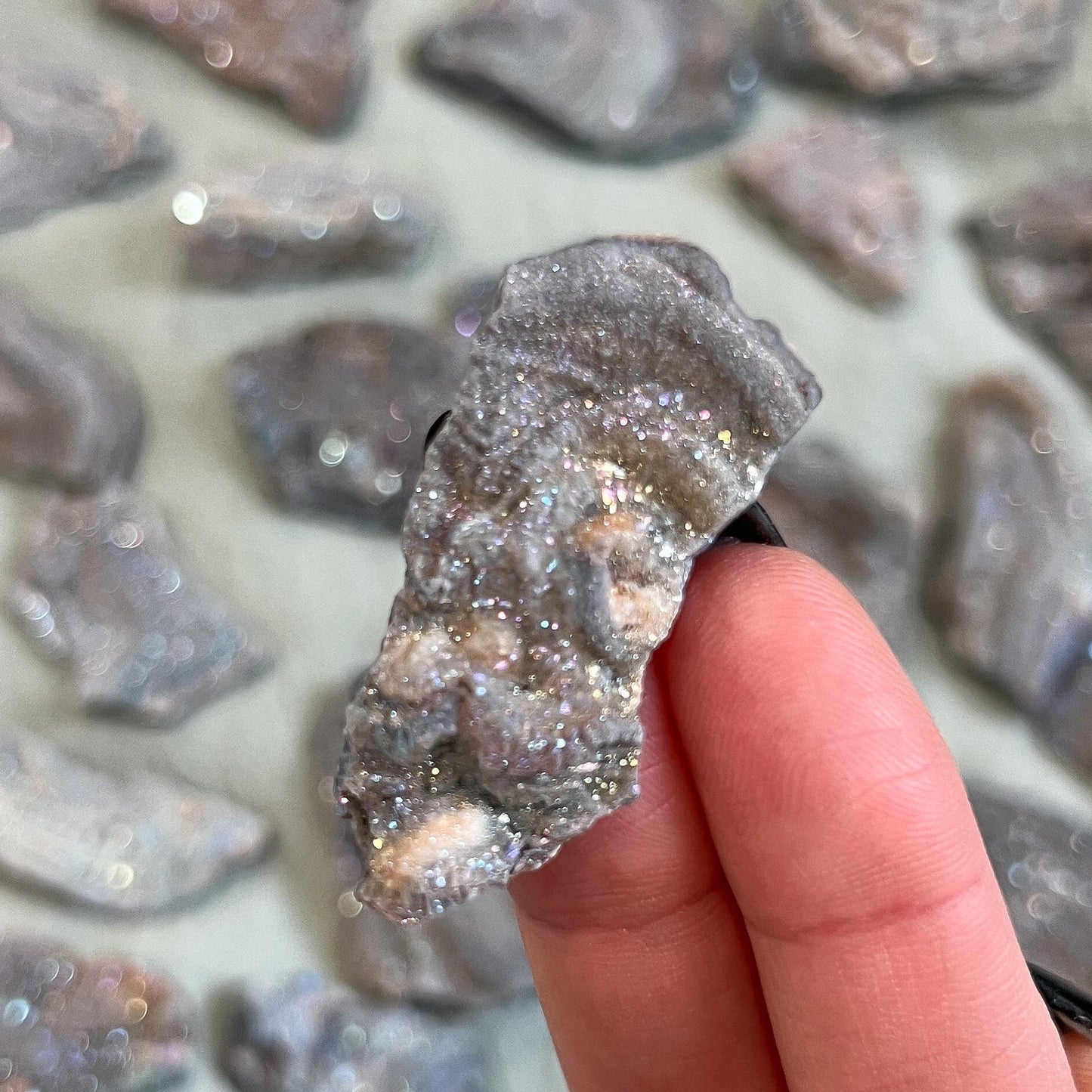 Rainbow Aura Druzy Chalcedony