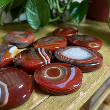 Red Sardonyx Palm Stones