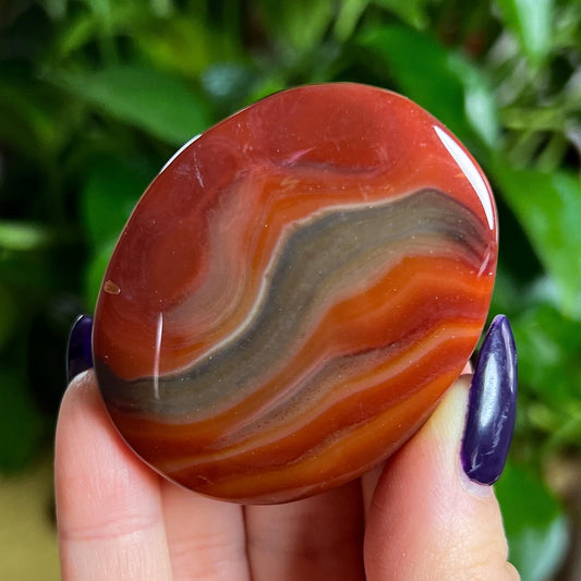 Red Sardonyx Palm Stones