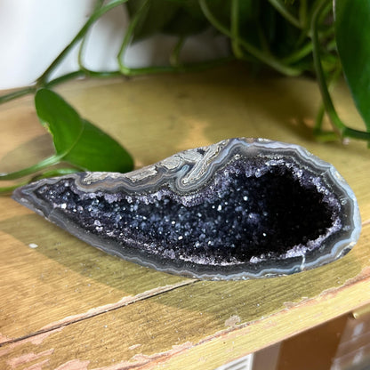 Black Galaxy Amethyst Geode Cave