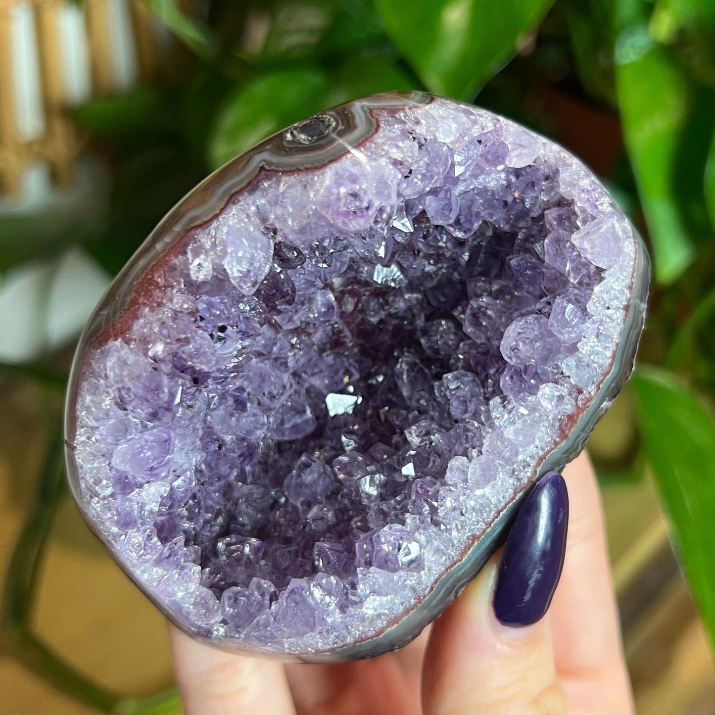 Druzy Amethyst Agate Cave
