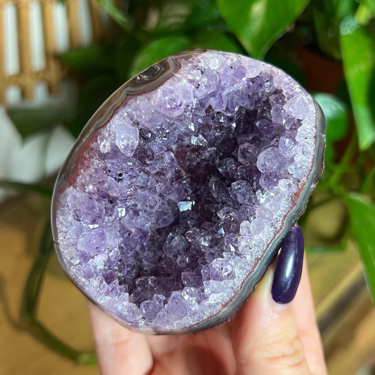 Druzy Amethyst Agate Cave