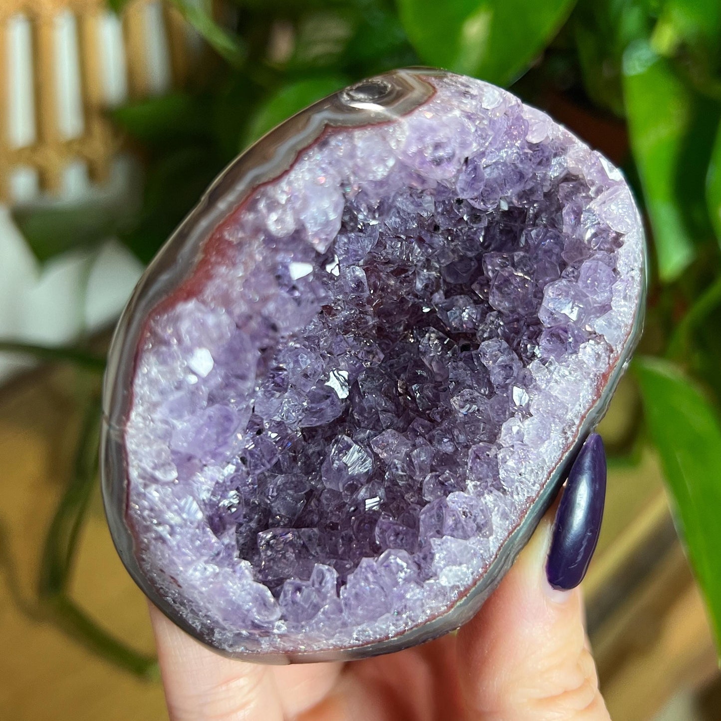 Druzy Amethyst Agate Cave