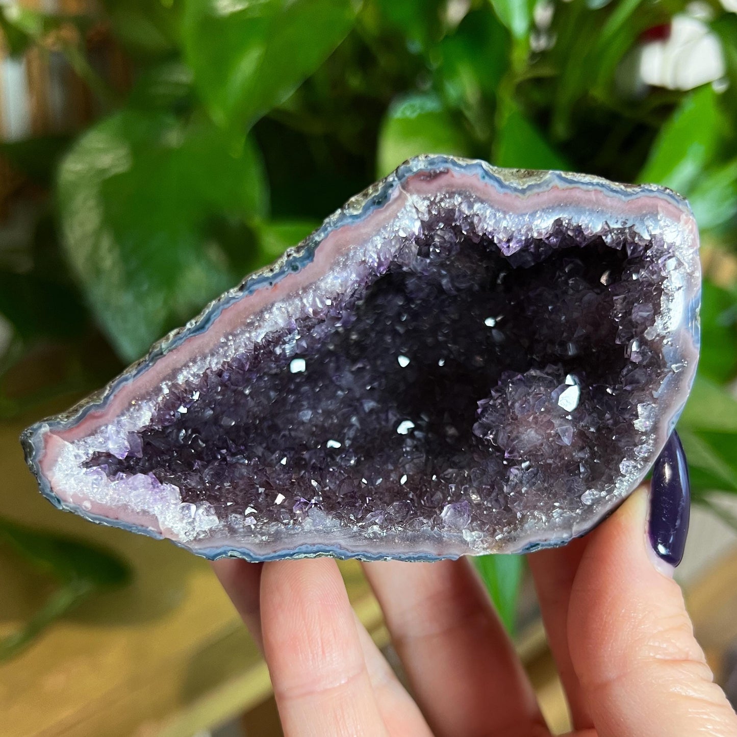 Druzy Amethyst Agate Cave