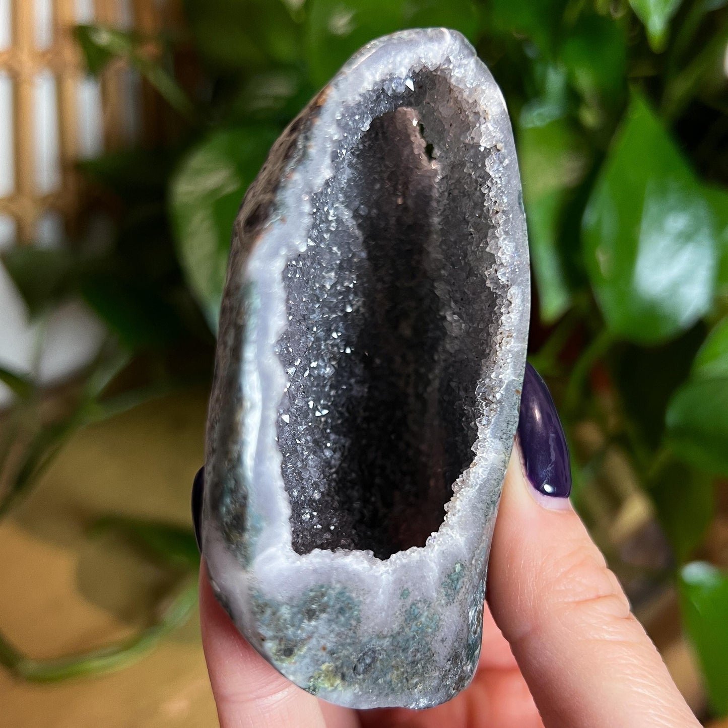 Gray Amethyst Geode Cave